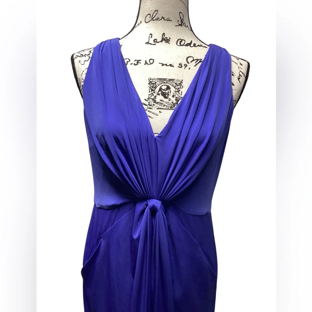 Suzi Chin for Maggy Boutique Party Dress Size 10 Royal Blue